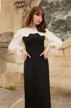 Galerie Pearl Collar Dress