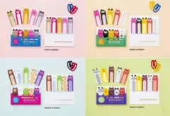 ぽっちゃり動物ふせん4個セット どうぶつ20種 ・afm