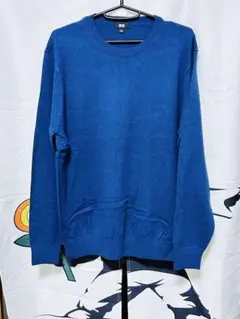 未使用品　UNIQLO メンズ　コットンクルーネックセーター　Ｌサイズ 長袖