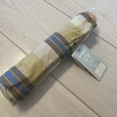 ビコーズ　because 新品未使用　日傘　晴雨兼用　チェック　折り畳み　黄色