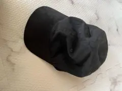 スウェードキャップ　ブラック　レディース