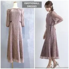 未使用EMOTIONALL DRESSES 日本製ラグランスリーブのレースドレス