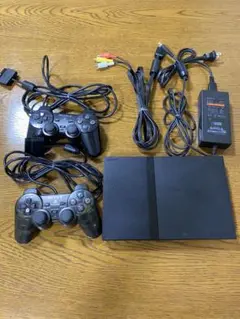 PlayStation 2 本体 + コントローラー　+ ケーブル ソフト6本
