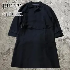 上質✨ピエール カルダン ウール100% トレンチコート パリ 美シルエット