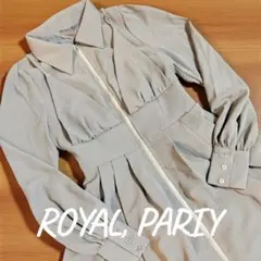 『美品』秋物♡ROYAL, PARIY グレー ワンピース ジッパー付き