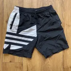 adidas 3本ライン ブラックショートパンツ