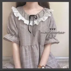 チェック 森ガール感