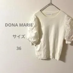 DONA MARIE ドナマリー パフスリーブ ホワイトトップス