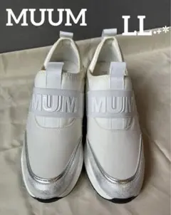 MUUM/ムーム ＊ ロゴ入り ＊ エアソール ＊ インヒールスニーカー ＊LL