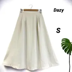 未使用/Dazy/ロングフレアスカート/ウエストゴム/裏地あり/サイズS