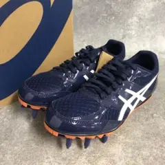 ■ ASICS EFFORT MK ピーコート ホワイト 陸上スパイク 24.5