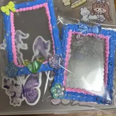 ピンク×スカイブルーデコセット