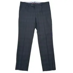 超美品!PT01 チェックスラックス チャコールグレー SLIM FIT 48
