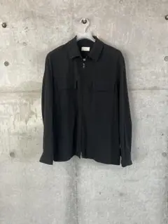 04 / ATON COTTON VOILE SATIN ジップアップジャケット