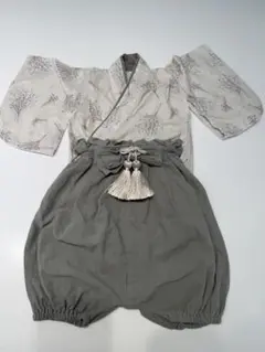 花柄上着とタッセル付きパンツセット