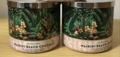 【ワイキキビーチココナッツ】Bath&bodyworks キャンドル　2個セット