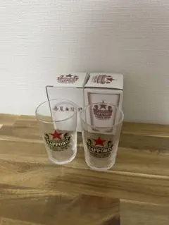 【新品未使用】サッポロ 赤星 縁日 グラス サッポロラガービール　2個セット