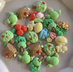 植物系　デコパーツ　20個セット