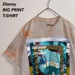 《ビッグプリント》DisneyディズニーキャラクターTシャツ不思議の国のアリス