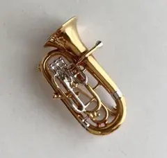 ユーフォニアム　ブローチ バッチ　吹奏楽 楽器 音楽 ミニチュア