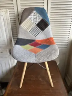 パッチワーク柄　デスクチェア　A