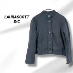 LAURASCOTT ブラックのボタン付きジャケット　S/C