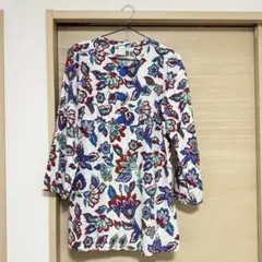 YSL 花柄チュニック 五分袖