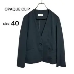 OPAQUE.CLIP ノーカラージャケット Lサイズ　きれいめ　セレモニー　黒