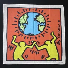 Keith Haring EARTH アース 地球 ハンカチ キースヘリング