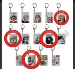 ONE PIECE 偏光パールアクリルキーホルダーセット サンジ、チョッパー他