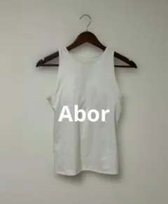 Abor アボア カップ付き タンクトップ ブラトップ ホワイト F