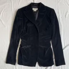 vintage Dries Van Noten ドレープ ベロア ジャケット