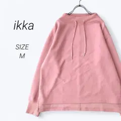 a779▶ikka　イッカ　トレーナー　スウェット【M】ピンク　カジュアル