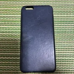 Apple純正 iPhone6s plus用レザーケース ネイビー