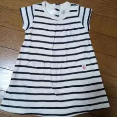 PETITBATEAU ☆ストライプ 半袖☆18m☆ 81cm☆カバーオール