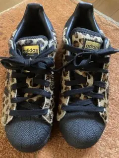 adidas スーパースター ■ハラコ■レオパード■23.5