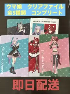 【新品・未使用】ウマ娘 クリアファイル　5種コンプセット 即購入歓迎！