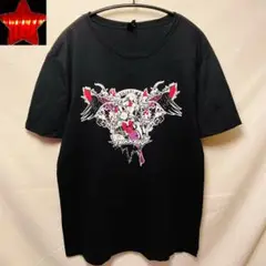 【鉄拳】リリ＆エリザ Tシャツ ゲームシャツ 半袖シャツ 黒 ブラック M