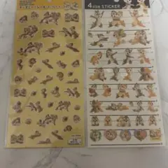 チップとデール　シール2枚セット