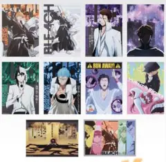 一番くじBLEACH F賞クリアポスター10種＆H賞 ステッカー6種セット