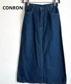 CONRON デニムダークブルー ロングスカートAライン9号