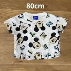 ディズニー　ミッキーTシャツ 80cm バースデイ
