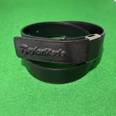 週末セール❗️【美品】テーラーメイド★立体ロゴバックルレザーベルト★unisex★