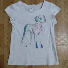 GAP 犬 Tシャツ 130cm ライトグレー