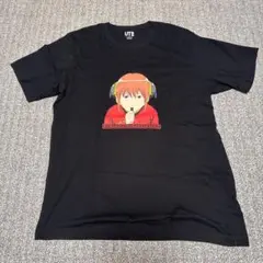 UNIQLO 銀魂 神楽Tシャツ L ブラック
