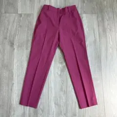 PLST リネンブレンドテーパードパンツ　スラックス　M