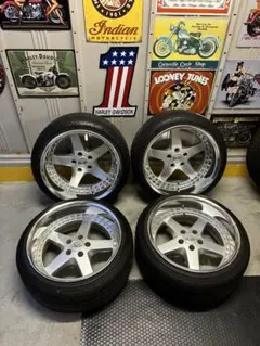 ☆柴田☆work ワーク エクイップ メッキ 18インチ Yahoo!オークション - ワーク エクイップ 18in 10.5J 2本 メッキ