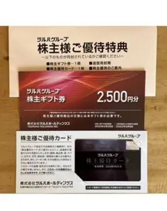 ツルハ 株主優待券セット