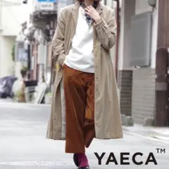 ヤエカ YAECA コットンベロアコートドレス L 美品