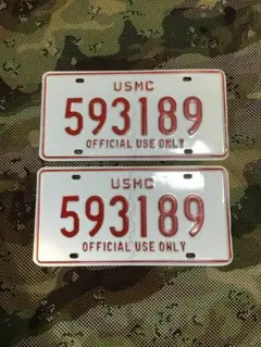 米軍放出品実物　USMC ナンバープレート（前後用）中古品3 2025年最新】米軍 ナンバープレートの人気アイテム - メルカリ